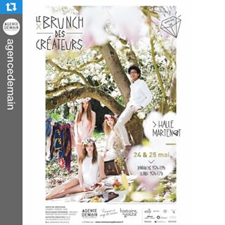 J'y serai évidemment !! #Repost @agencedemain with @repostapp.?????L'affiche du #brunchdescreateurs édition 2015 est sortie #flower #instamood #nature #hippie #couronnesdefleurs #shoot ! Bravo à la team @elsaroussillat @kahinadr @histoires_de_gouts @lemoingjustine @rennesacoupdecoeur